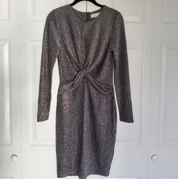 MICHAEL Michael Kors Dresses & Skirts - NWT MICHAEL KORS METALLIC TWISTED KNIT DRESS